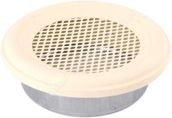 HS Flamingo Krbová mřížka kulatá 125mm slonová kost HSF06-013