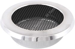 HS Flamingo Krbová mřížka kulatá 160mm broušený chrom HSF06-019