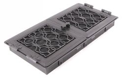 HS Flamingo Krbová mřížka stylová 21x43cm s žaluzií grafit - HSF06-163