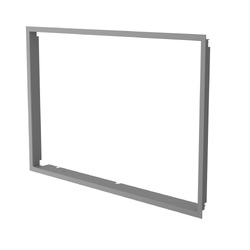 HS Flamingo Krycí rámeček krbové vložky FLAMINGO X15, 20 mm, šedý (HSF45-093)