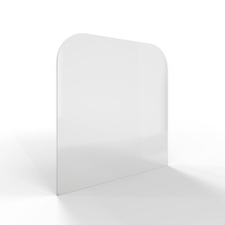 HS Flamingo Sklo pod kamna - Oblouk 1000x1000 mm / 2xR200 / 6 mm (HSF17-246)