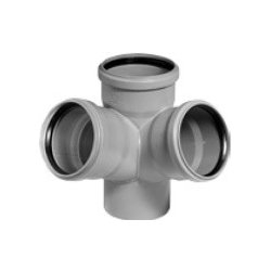 HT dvojitá rohová odbočka DN110/110/110 osma