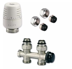 Ivar CS KIT M - Ventil IVAR Sada pro otopná tělesa s přednastavením - 1/2"xEK, 16x2