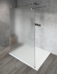 Jednodílná zástěna Walk-In 100 cm do prostoru Gelco VARIO CHROME, matné sklo