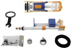 Kerasan EGO-FLO-CENTO-RETRO úsporný splachovací mechanismus na WC kombi, chrom