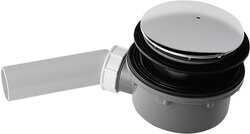 Kerasan RETRO vaničkový sifon, průměr otvoru 90 mm, krytka chrom