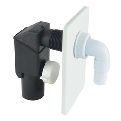 Klum Sifon pračkový podomítkový ø 40/50 mm, bílý, plast - PR7010C