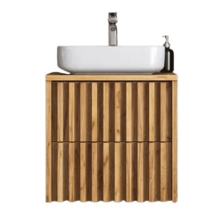 Koupelnová skříňka bez umyvadla SAT Delano 60x46 cm dub mat DELANO60ZDDE