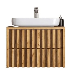 Koupelnová skříňka bez umyvadla SAT Delano 80x46 cm dub mat DELANO80ZDDE