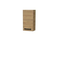 Koupelnová skříňka nízká s černou úchytkou SAT Cube Way 32,5x63x20 cm dub Hickory mat CUBE3CH32DH