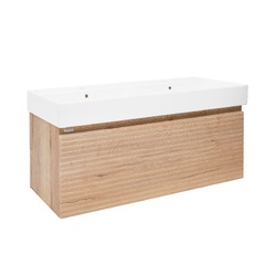 Koupelnová skříňka s dvojumyvadlem Naturel Savona 118x43x44,8 cm dub halifax mat SAVONA120DHU2