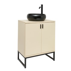 Koupelnová skříňka s umyvadlem Ceramia Easy 60x73x36 cm jasmín mat EASYUMDB12