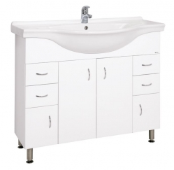 Koupelnová skříňka s umyvadlem Keramia Pro 100cm bílá PRO100DV