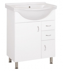 Koupelnová skříňka s umyvadlem Keramia Pro 65cm bílá PRO65DV