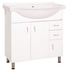 Koupelnová skříňka s umyvadlem Keramia Pro 80cm bílá PRO80DV