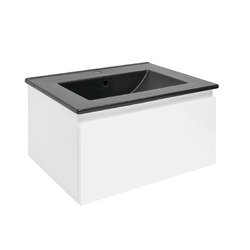 Koupelnová skříňka s umyvadlem SAT B-WAY 59x30x45 cm bílá lesk BWAY60WU4B