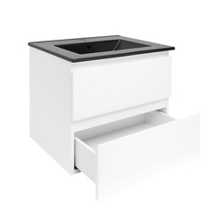 Náhled obrázku: Koupelnová skříňka s umyvadlem SAT B-Way 59x50x45 cm bílá lesk BWAY260WU4B 