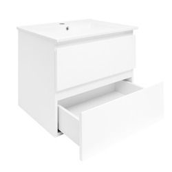 Koupelnová skříňka s umyvadlem SAT B-Way 59x50x45 cm bílá lesklá BWAY260WU4BI