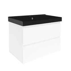 Koupelnová skříňka s umyvadlem SAT B-Way 79x50x45 cm bílá lesk BWAY280WU1B