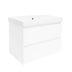 Koupelnová skříňka s umyvadlem SAT B-Way 79x50x45 cm bílá lesk BWAY280WU1BI