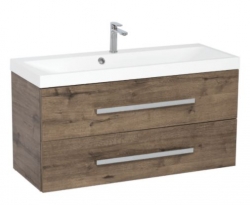 Koupelnová skříňka s umyvadlem SAT Cube Way 100x53x40 cm dub wellington