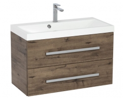 Koupelnová skříňka s umyvadlem SAT Cube Way 80x53x40 cm dub wellington