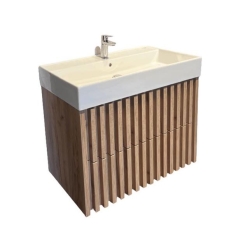 Koupelnová skříňka s umyvadlem SAT Delano 60x56x46 cm dub mat DELANO60ZDSAT