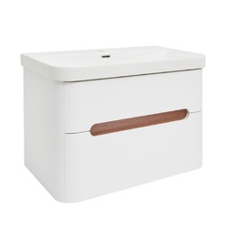 Koupelnová skříňka s umyvadlem SAT Fusion 77,5x53x45 cm bílá matná SATFUSION280WMW