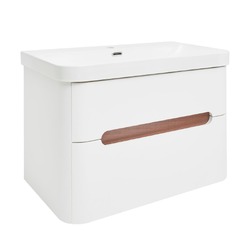 Koupelnová skříňka s umyvadlem SAT Fusion 77,5x53x45 cm bílá matná SATFUSION280WU