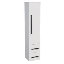 Koupelnová skříňka vysoká SAT Cube Way 35x163x33 cm bílá lesk CUBE3CHV35BL