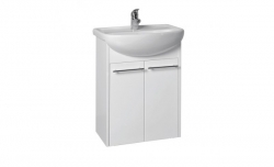 Krajcar Skříňka pod umyvadlo 55cm KL - Lyra Plus KL55, korpus bílý, dvířka bílá