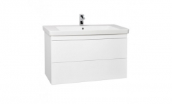 Krajcar Skříňka s umyvadlem 105cm LX-Luxury PLX105, korpus bílý, dvířka bílá, otevírání PUSH