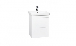 Krajcar Skříňka s umyvadlem 50cm LX-Luxury PLX50, korpus bílý, dvířka bílá, otevírání PUSH