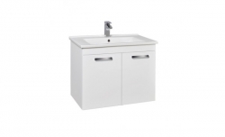 Krajcar Skříňka s umyvadlem 75cm KA-Atria KAK75, korpus bílý, dvířka bílá