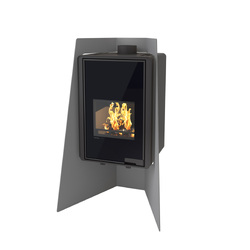 Krbová kamna HS Flamingo Deluxe Island 9kW šedá