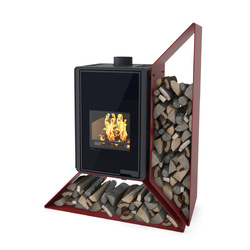 Krbová kamna HS Flamingo Deluxe Kampa 9kW červená