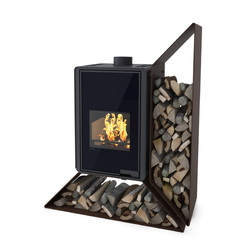 Krbová kamna HS Flamingo Deluxe Kampa 9kW hnědá - sametová