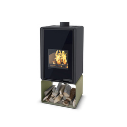 Krbová kamna HS Flamingo Deluxe Pentai 9kW olivová