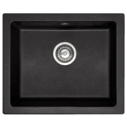 Kuchyňský dřez 56x46,5cm REA Nels černá žula - ZLE-00109