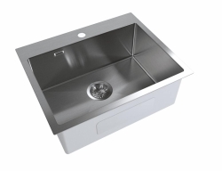 Kuchyňský dřez SAT Aurum 55x45 cm, gun metal SATSINK5545BGM