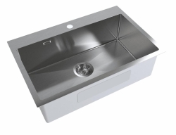 Kuchyňský dřez SAT Aurum 68x45 cm, gun metal SATSINK6845BGM