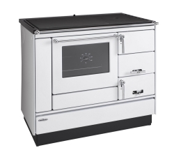 KVS Moravia Sporák na pevná paliva s troubou TYP 9100 8,4kW bílá/chrom