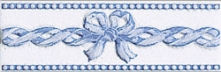 Listela Fineza Ricordi bleu 7x20 cm, lesk