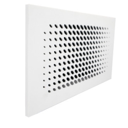 Luftuj LUFTOMET Flat mřížka Kapičky bílá plastová s rámečkem - LF-P-R-DW-PW