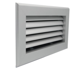 Luftuj LUFTOMET Flat mřížka Klasik eloxovaný hliník kovová s rámečkem - LF-M-R-CA-MW