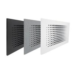Luftuj LUFTOMET Flat mřížka s montážním rámečkem Kapičky (bílá, mramor, černá) - mramor - LF-P-R-DM-PB