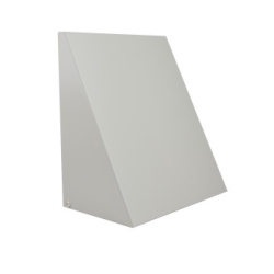 Luftuj LUFTOMET Wall Triangle bílá venkovní mřížka pro vzduchotechniku - 200 mm - LW-T-200-W-NW