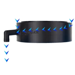 Náhled obrázku: Luftuj LUFTooL Trap - kondenzační kus pro potrubí SPIRO - 100 mm - LT-TR-SPI-100 