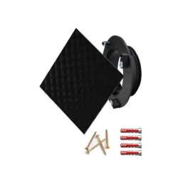 Luftuj Vyústka VZT pro rekuperaci LUFTOMET Sky 3D sklo čtverec černá