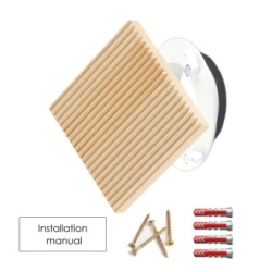 Luftuj Vyústka VZT pro rekuperaci LUFTOMET Sky dřevo čtverec buk mydlenka